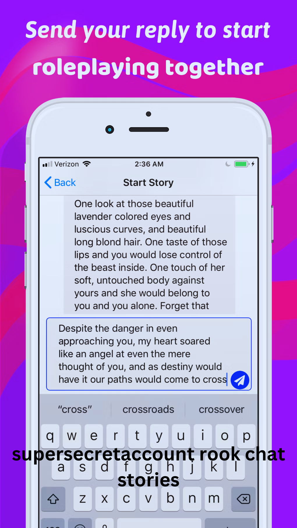 supersecretaccount rook chat stories